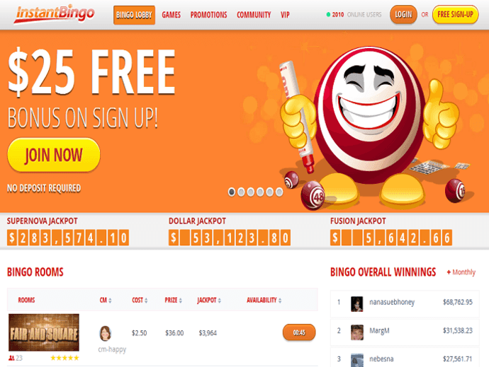 Instant Bingo - CLOSED Screenshot