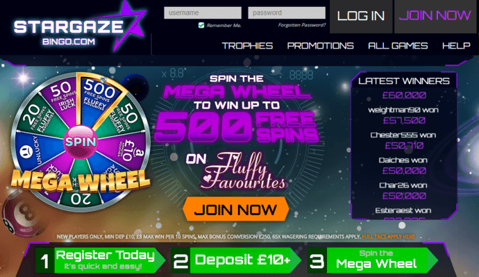 Stargaze Bingo Screenshot