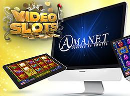 Videoslots adds new titles from amanet