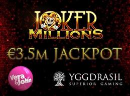 Joker millions by yggdrasil pays out %e2%82%ac3.5m at vera john