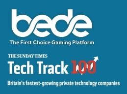 Bede gaming honored on sunday times hiscox tech track 100