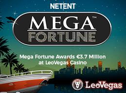 Mega fortune awards €3.7 million at leovegas casino
