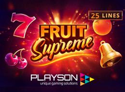 Playson s fruit supreme 25 lines is latest addition to popular timeless fruit slots