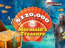 Frequent players win up to dollars 500 every week during the dollars 120 000 mermaid s treasure contest at intertops casino