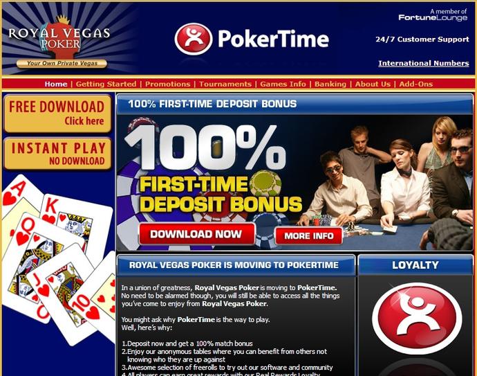 Royal Vegas Poker Screenshot