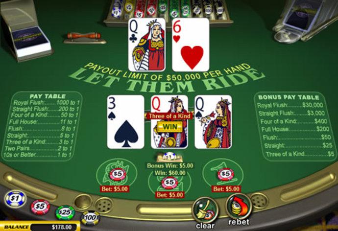 Let Them Ride Poker Screenshot