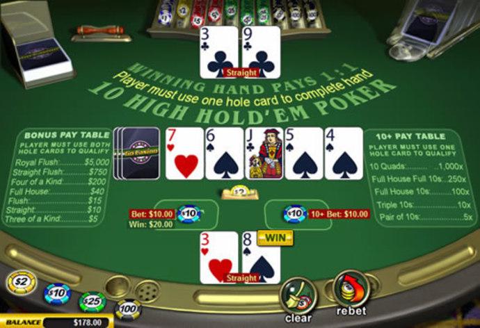 10 High Hold'em Poker Screenshot
