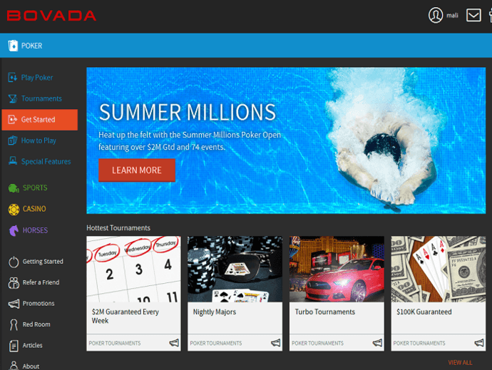 Bovada Screenshot