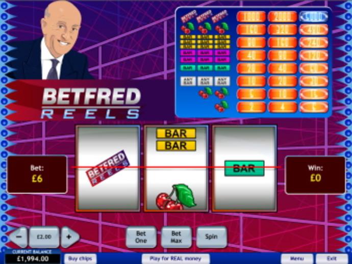 BetFred Reels Screenshot