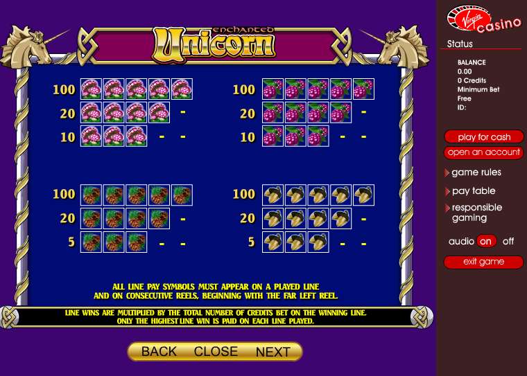 Enchanted Unicorn Online Slots