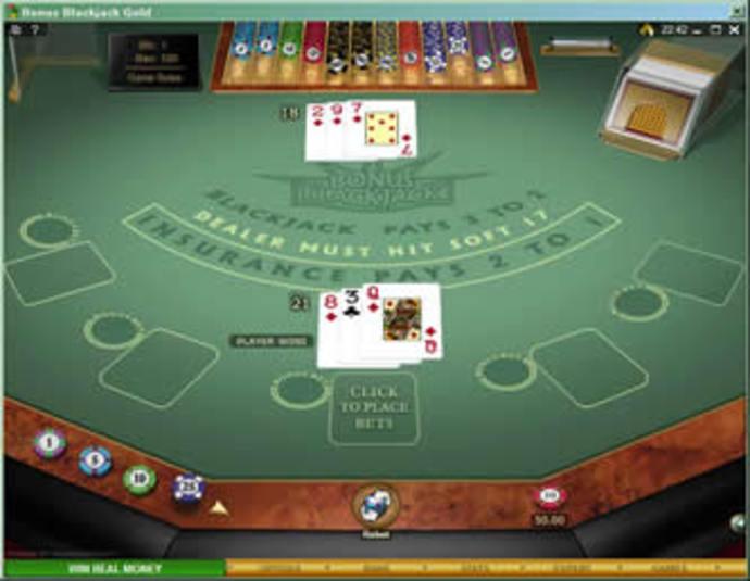 Single-Hand Bonus Blackjack Gold Screenshot