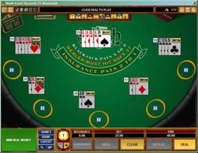 Spanish Multi-Hand Blackjack Screenshot