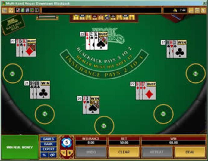Vegas Downtown Multi-Hand Blackjack Screenshot