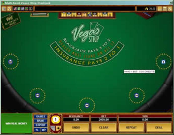 Multi-Hand Vegas Strip Blackjack Screenshot