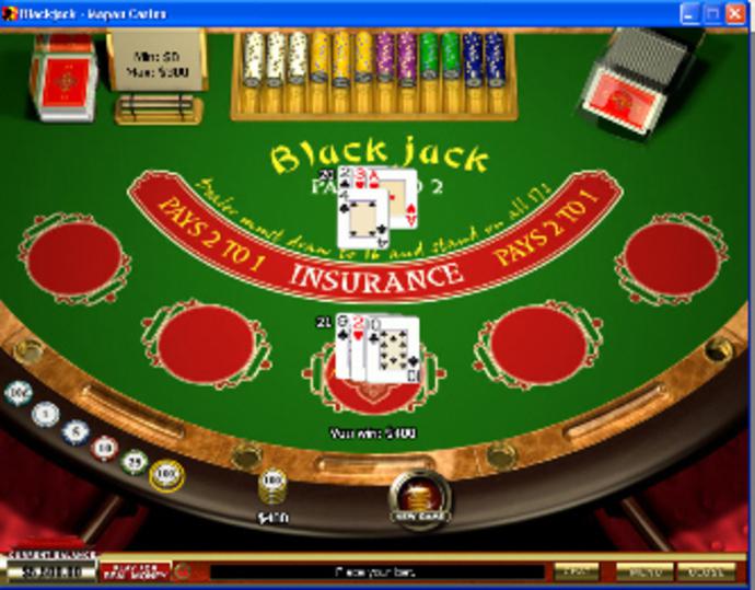 Playtech Progressive Blackjack Screenshot