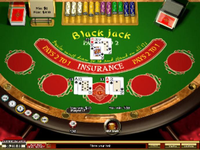 Playtech Multi-Player Blackjack Screenshot