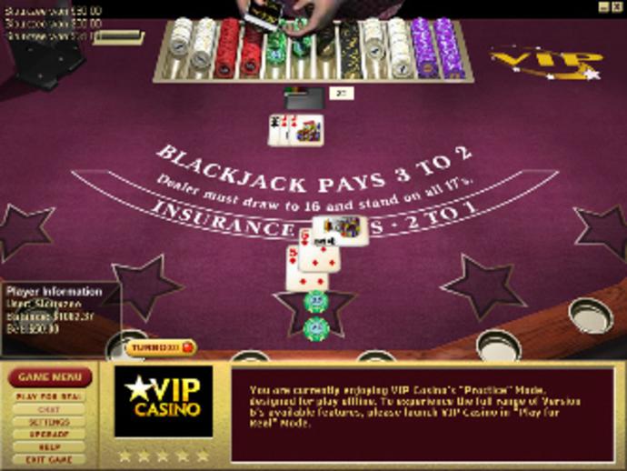Cryptologic Single Player Blackjack Screenshot