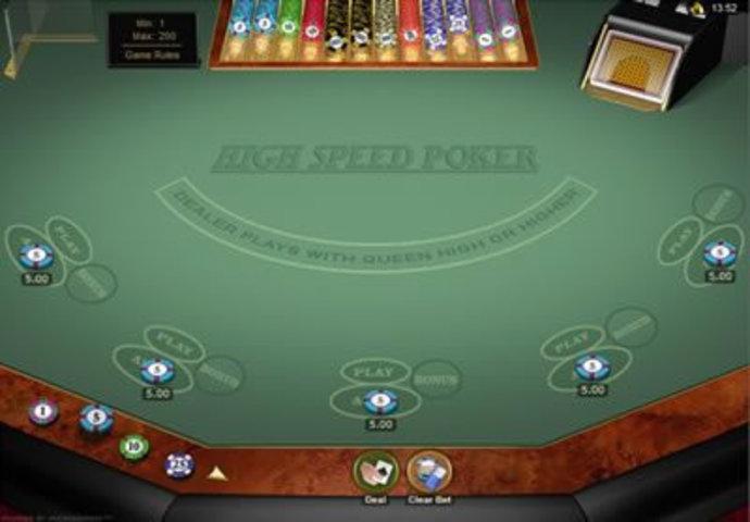 High Speed Poker Gold Screenshot