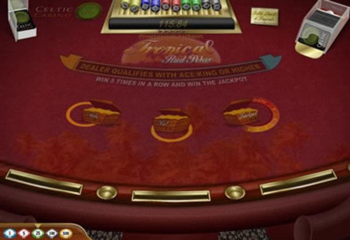Tropical Stud Poker Screenshot