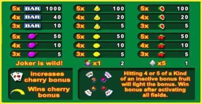 European Slot Poker Screenshot
