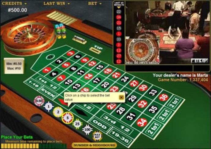 Live Roulette Screenshot