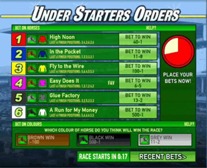Under Starters Orders Game Screenshot