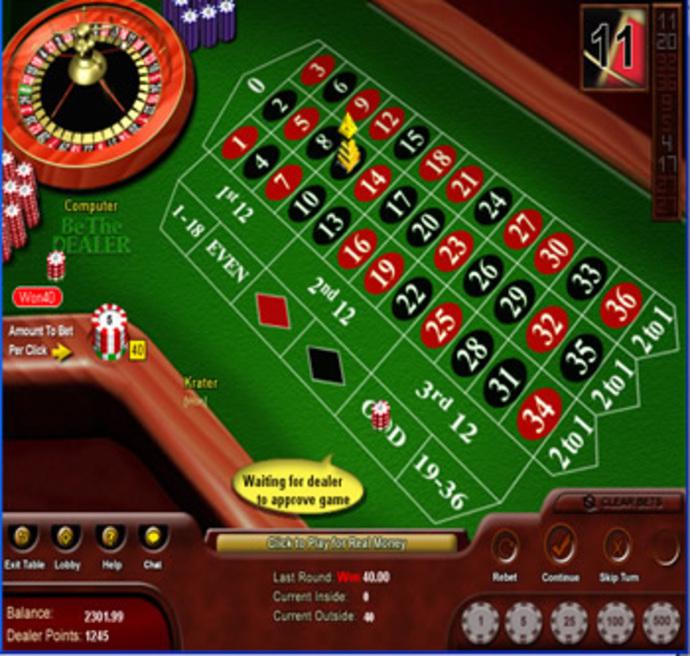 Be the Dealer Roulette Screenshot