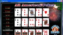 All American 3-Hand Video Poker Screenshot