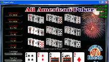 All American 10-Hand Video Poker Screenshot