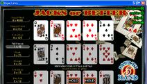 Jacks or Better 3-Hand Video Poker Screenshot