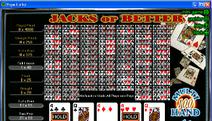 Jacks or Better 100-Hand Video Poker Screenshot
