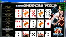 Bonus Deuces Wild 3-Hand Video Poker Screenshot