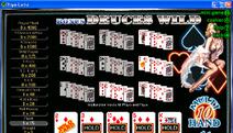 Bonus Deuces Wild 10-Hand Video Poker Screenshot