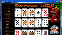 Sevens Wild 3-Hand Video Poker Screenshot