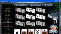 Mystery Bonus 10-Hand Video Poker Screenshot