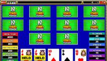 Aces & Faces 10 Play Video Poker Screenshot