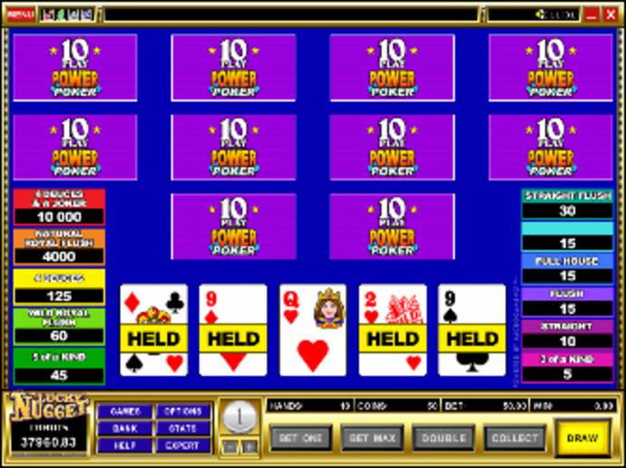 Deuces & Joker 10 Play Video Poker Screenshot