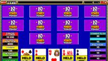 Deuces & Joker 10 Play Video Poker Screenshot