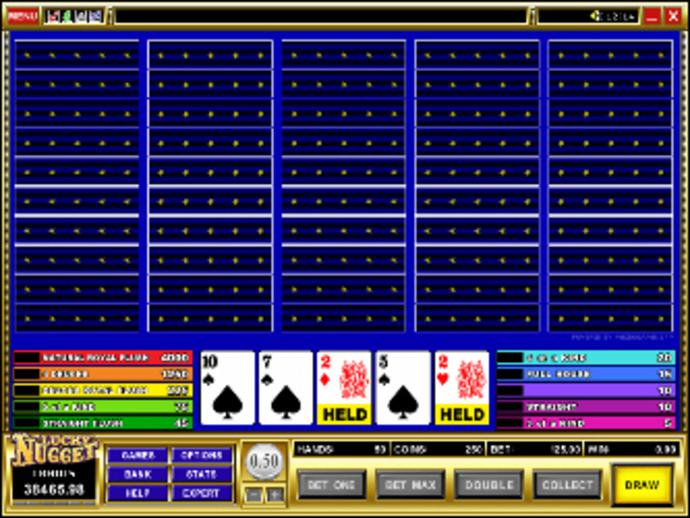 Deuces Wild 50-Play Video Poker Screenshot