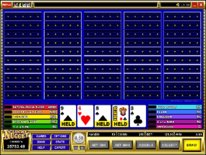 Double Joker 50-Play Power Poker Screenshot