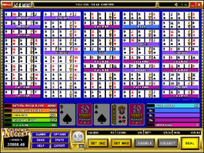 Double Joker 50-Play Power Poker Screenshot