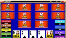 Jacks or Better 10-Play Video Poker Screenshot