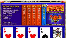 Joker Poker Online Video Poker Screenshot