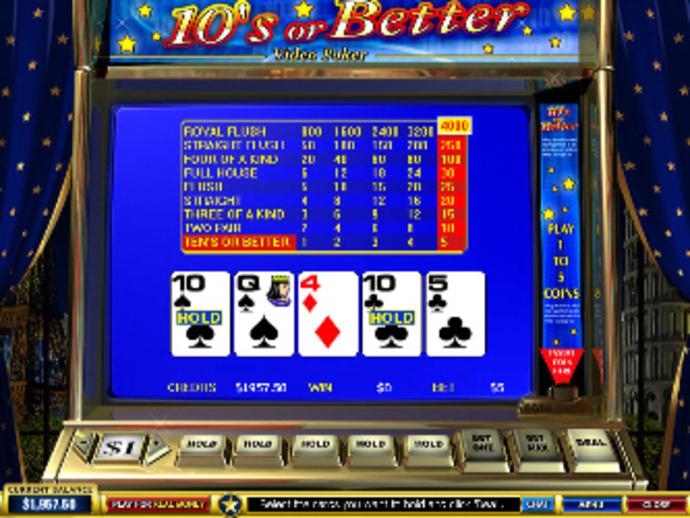 Tens of Better Video Poker Screenshot