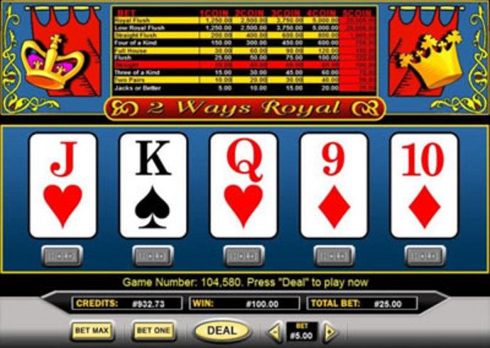 2 Ways Royal Video Poker Screenshot