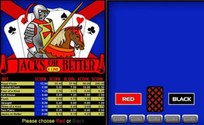 Jacks or Better Video Poker Screenshot