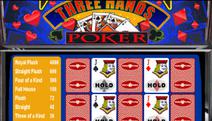 3-Hand Jacks or Better Online Video Poker Screenshot