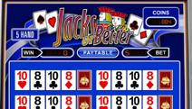 5-Hand Jacks or Better Flash Video Poker Screenshot