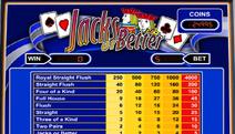 New Jacks or Better Video Poker Screenshot