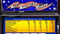 All American Video Poker Screenshot